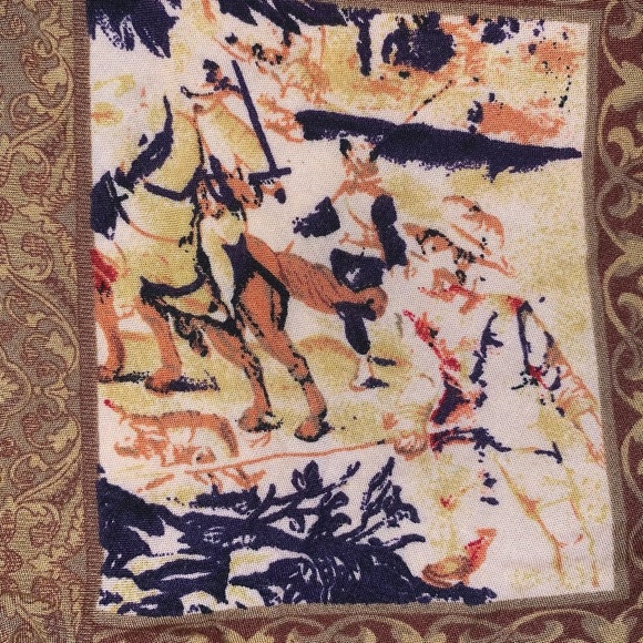 v i n t a g e :: Artsy Renaissance Abstract Buttoned Blouse - Picture 10 of 12